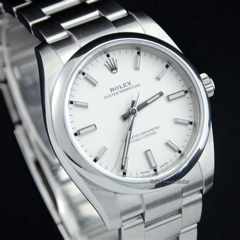 rolex oyster perpetual 114200 white dial|Rolex Oyster Perpetual 34mm.